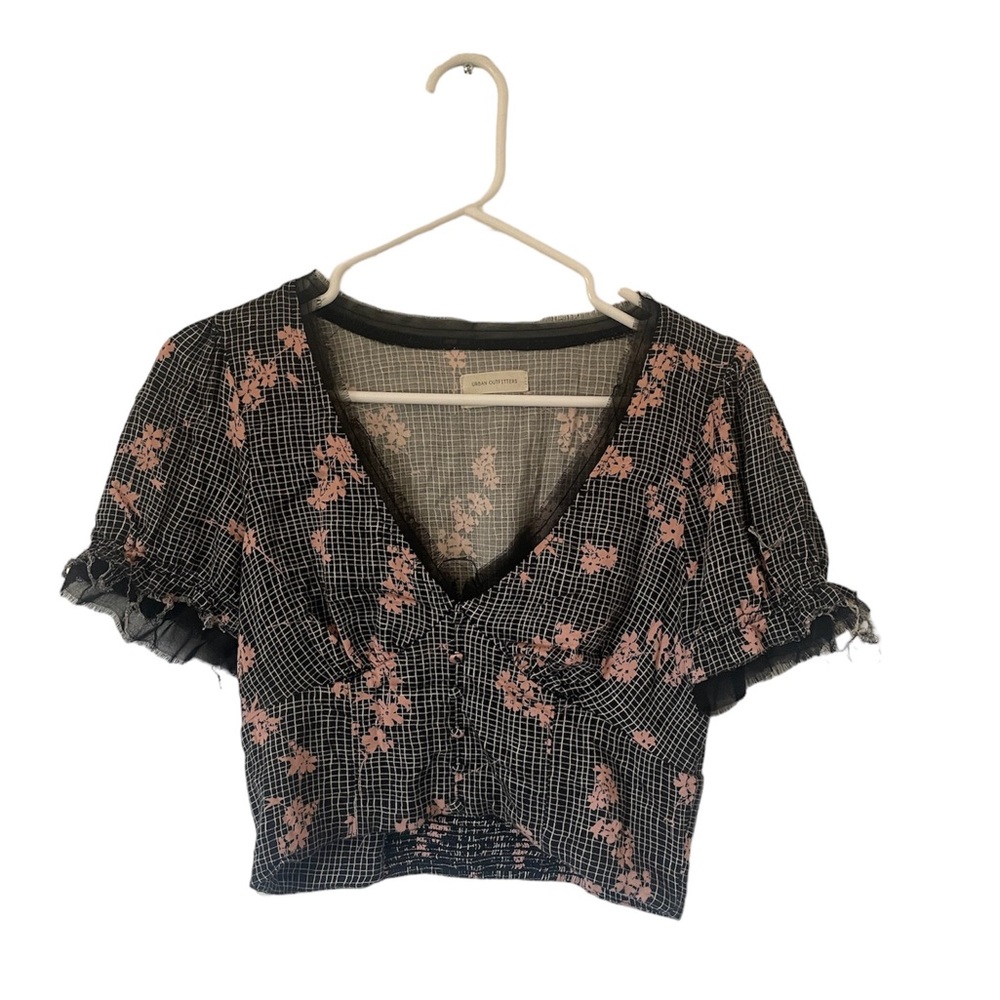 Urban outfitters plunge crop top